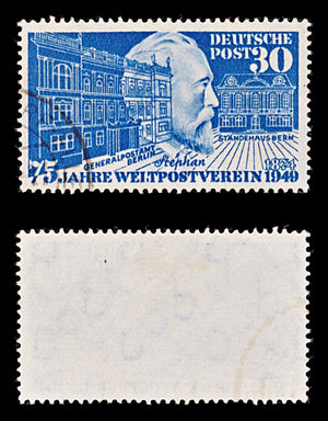 8486: Germany SG1038 30pf Violet ultramarine 1949 Sc#669 Mi116 Used C£49