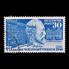 8486: Germany SG1038 30pf Violet ultramarine 1949 Sc#669 Mi116 Used C£49, view 3