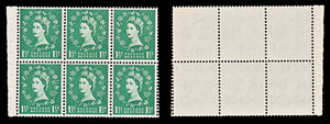 8499: GB SG542Wi 1½d Green. Spec SB62d 1955 Mi284xZ Mint MNH C£40