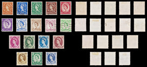 8500: GB SG515/531 Set of 18 1953 Sc#292/308 Mi257X/273X Used C£40
