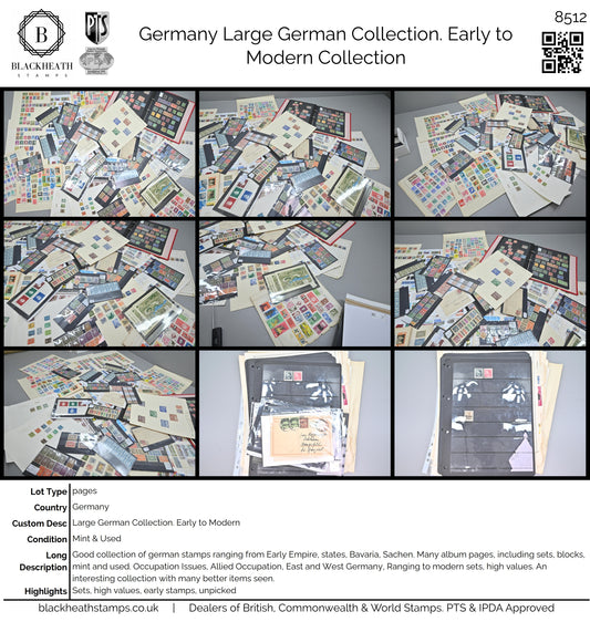 8512 Germany: Large German Collection. Early to Modern. Mint & Used. 86 Images