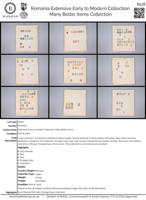 8518 Romania: Extensive Early to Modern Collection. Many Better Items. Mint & Used. 101 Images