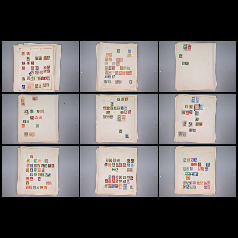 8522 Switzerland: Collection on Album Pages, Good Early Seen. Mint & Used. 32 Images, image 1