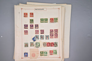 8522 Switzerland: Collection on Album Pages, Good Early Seen. Mint & Used. 32 Images