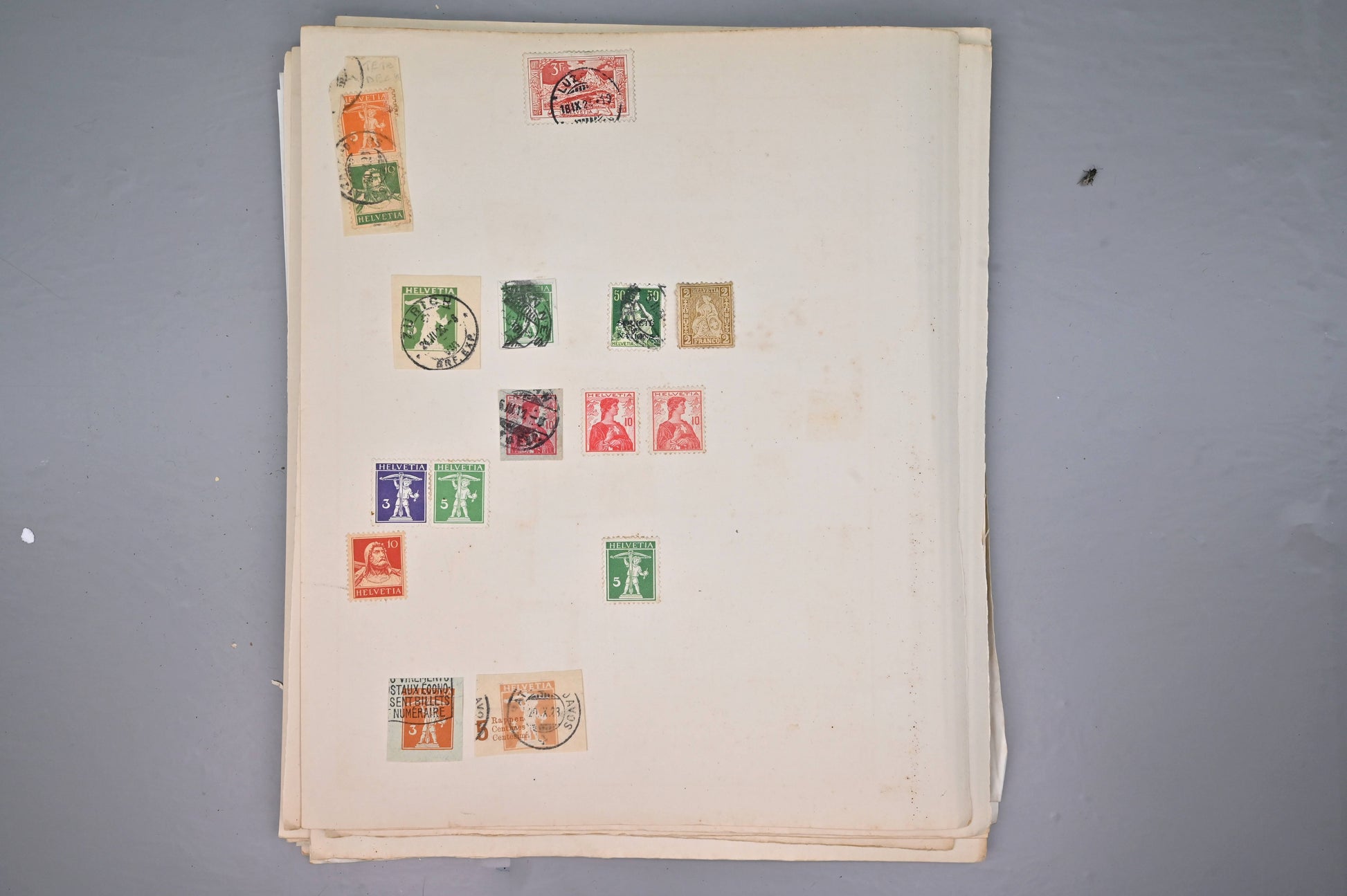 8522 Switzerland: Collection on Album Pages, Good Early Seen. Mint & Used. 32 Images