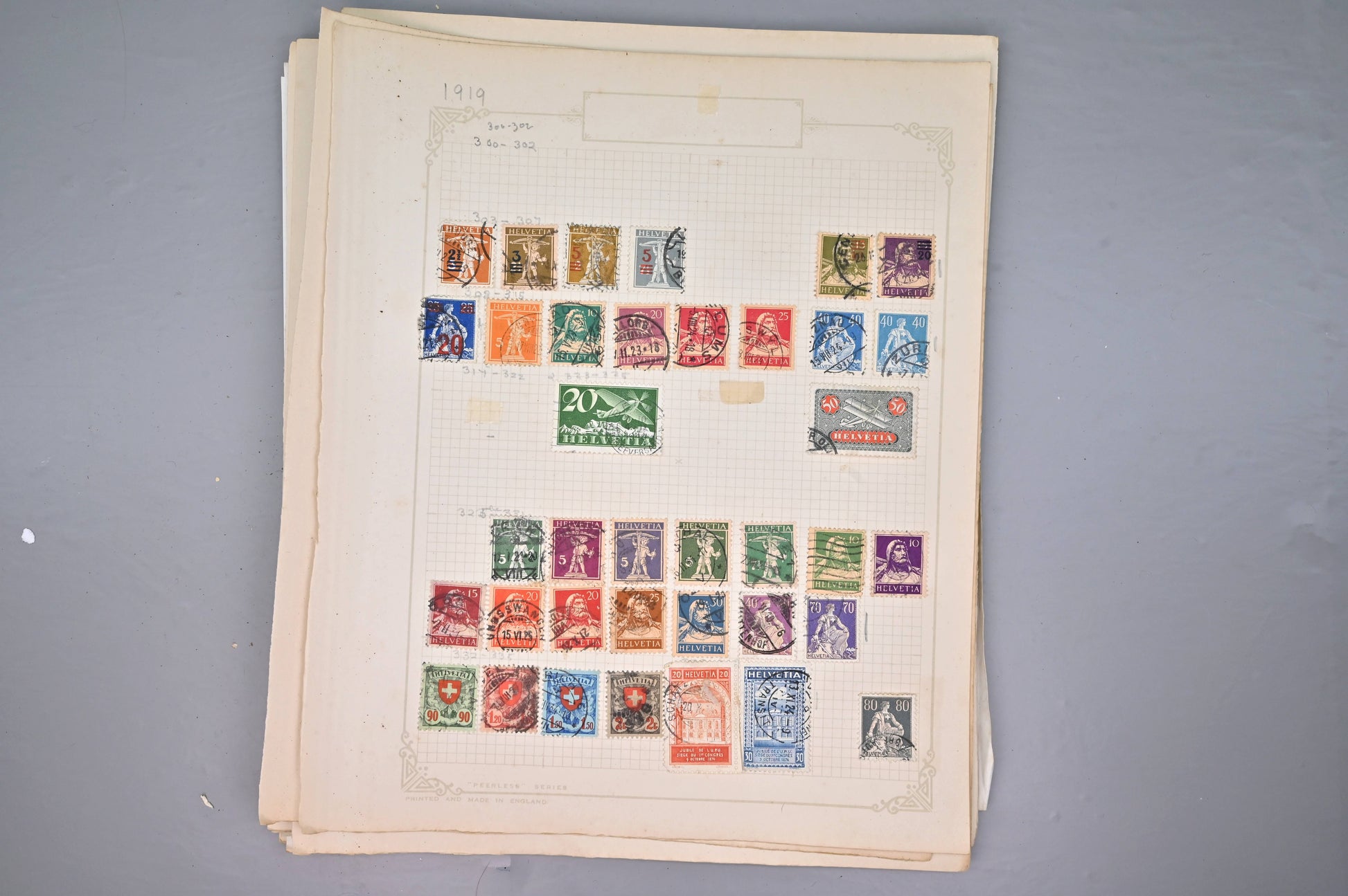 8522 Switzerland: Collection on Album Pages, Good Early Seen. Mint & Used. 32 Images