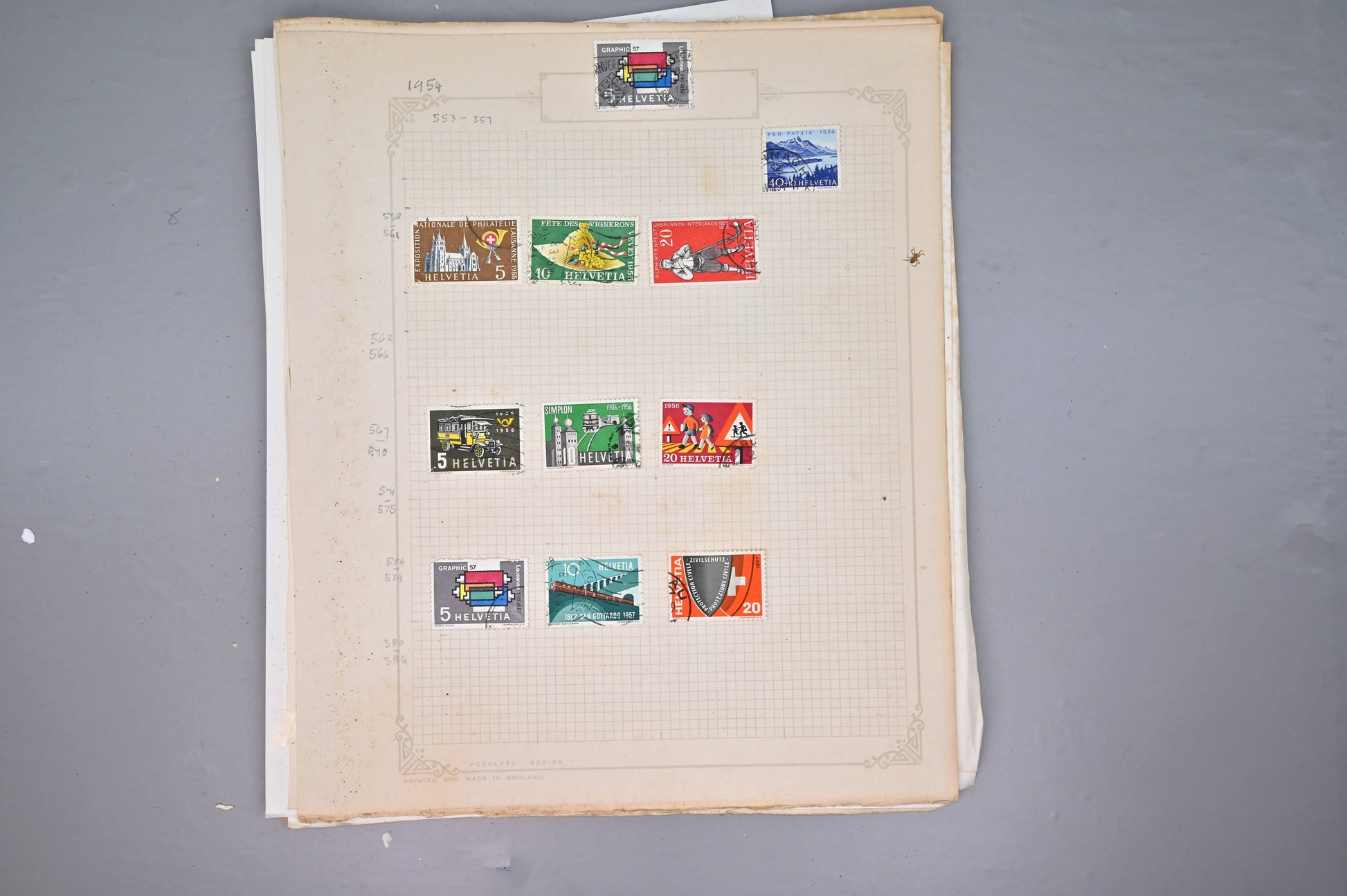 8522 Switzerland: Collection on Album Pages, Good Early Seen. Mint & Used. 32 Images