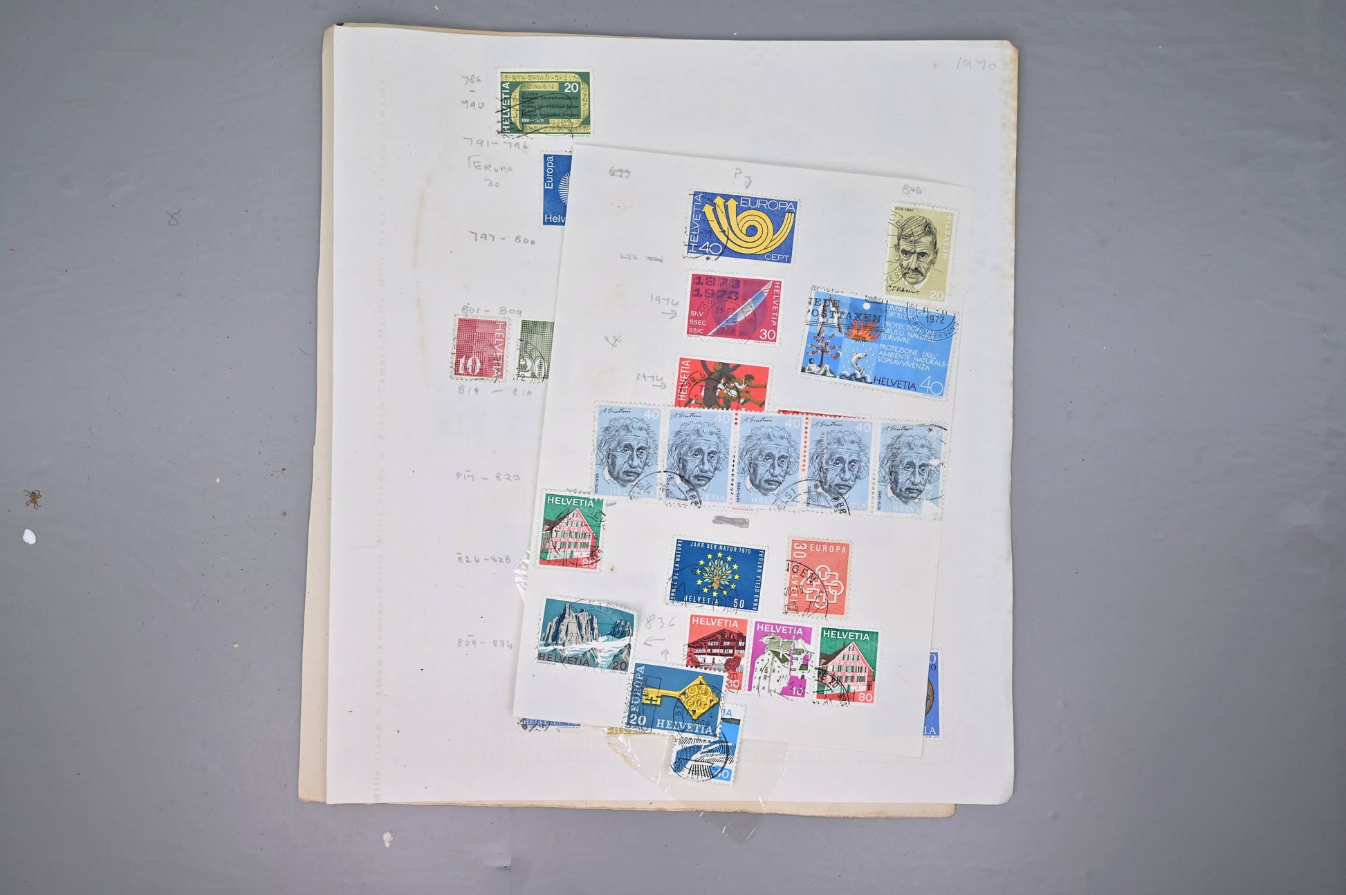 8522 Switzerland: Collection on Album Pages, Good Early Seen. Mint & Used. 32 Images