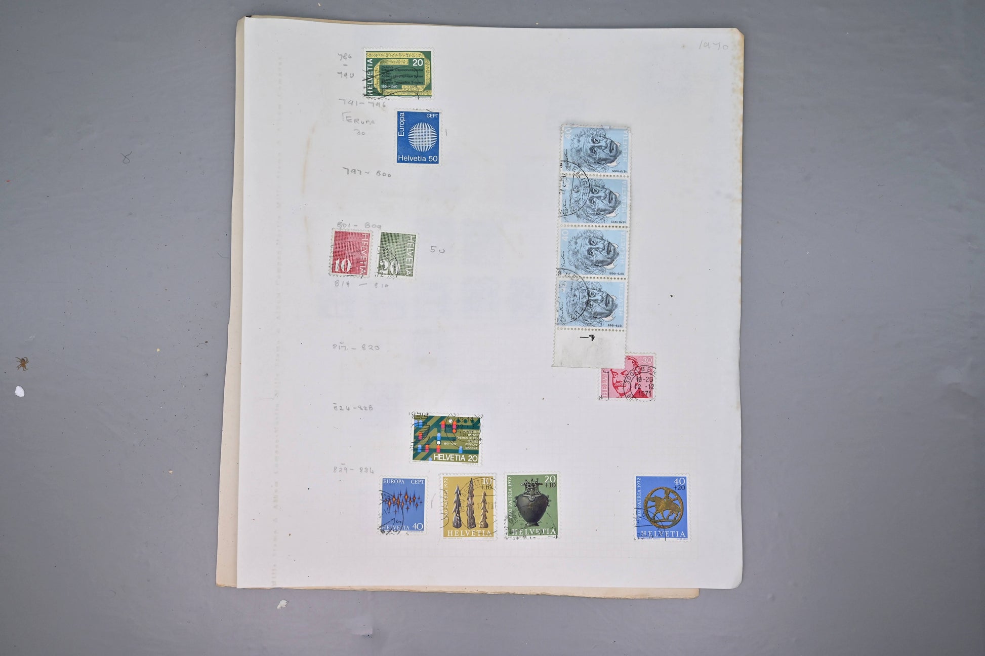 8522 Switzerland: Collection on Album Pages, Good Early Seen. Mint & Used. 32 Images