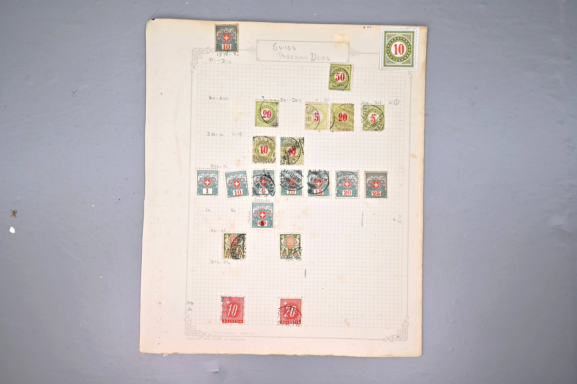 8522 Switzerland: Collection on Album Pages, Good Early Seen. Mint & Used. 32 Images