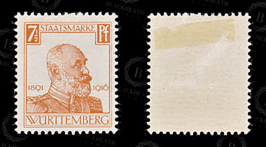 8541: Wurttemberg SGO209-O218 Set of 10 1916 Sc#O136-O145 Mi241-250 Mint MH C£28, image 7