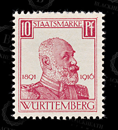 8541: Wurttemberg SGO209-O218 Set of 10 1916 Sc#O136-O145 Mi241-250 Mint MH C£28, image 19