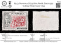 8543: Dominica SG132 60c Red & Black 1951 Sc#134 Mi130 Used C£14