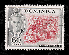 8543: Dominica SG132 60c Red & Black 1951 Sc#134 Mi130 Used C£14, view 3