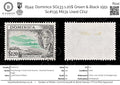 8544: Dominica SG133 1.20$ Green & Black 1951 Sc#135 Mi131 Used C£12