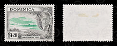 8544: Dominica SG133 1.20$ Green & Black 1951 Sc#135 Mi131 Used C£12, view 2