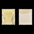 8551: Hong Kong SG58 5c Yellow 1900 Sc#41 Mi57 Used C£11