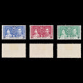 8557: Hong Kong SG137-139 Coronation Set of 3 1937 Sc#151-153 Mi136-138 Mint MLH C£20