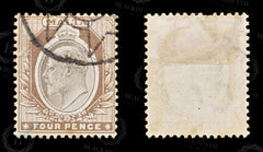 8558: Malta SG43 4d Brown & Black 1904 Sc#26 Mi22 Used C£19, view 2