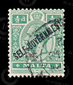 8563: Malta SG115 ½d Green 1922 Sc#87 Mi66 Used C£16, view 3