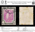 8567: Malta SG136 2'6s Black & Bright magenta 1922 Sc#111 Mi93 Used C£15