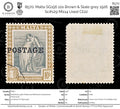 8570: Malta SG156 10s Brown & Slate grey 1926 Sc#129 Mi114 Used C£22