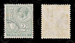 8571: Malta SG161 2d Greenish grey 1927 Sc#135 Mi119 Used C£16, view 2