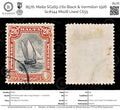 8576: Malta SG169 2'6s Black & Vermilion 1926 Sc#144 Mi128 Used C£55