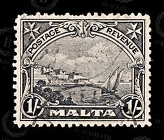 8579: Malta SG203 1s Black 1930 Sc#177 Mi162 Used C£25, view 3