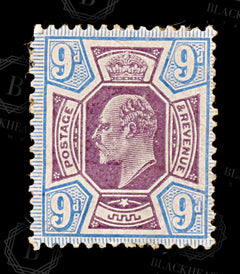 8586: GB SG251a 9d Ultramarine & Slate purple 1906 Sc#136h Mi112Ixb Mint MH C£120, view 3