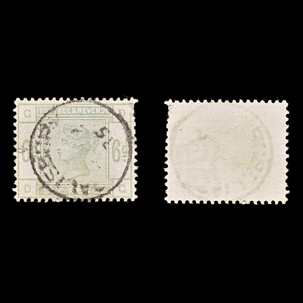 8588: GB SG194 6d Dull green 1884 Sc#105 Mi79 Used C£240
