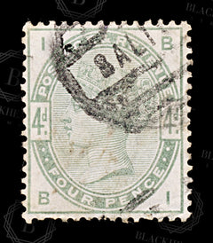8589: GB SG192 4d Dull green 1884 Sc#103 Mi77 Used C£210, view 3