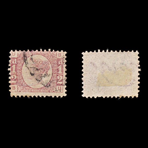 8590: GB SG49PL20 ½d Rose 1879 Sc#58PL20 Mi36Pl.20 Used C£85