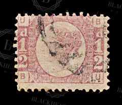 8590: GB SG49PL20 ½d Rose 1879 Sc#58PL20 Mi36Pl.20 Used C£85, view 3