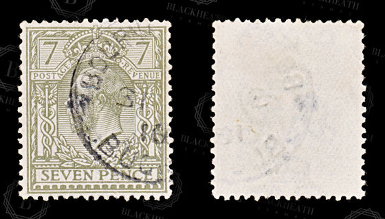 8592: GB SG387 7d Shades 1913 Sc#168 Mi136Xa Used C£53, image 4
