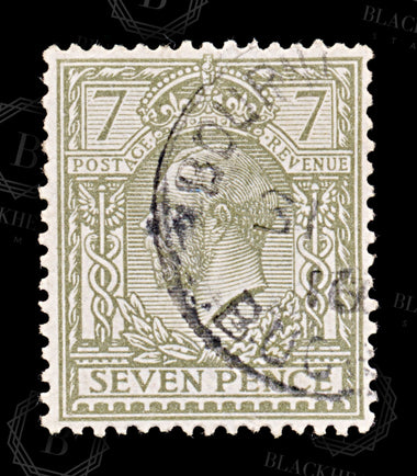 8592: GB SG387 7d Shades 1913 Sc#168 Mi136Xa Used C£53, image 8