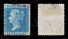 8594: GB SG45PL9 2d Blue "BG" 1858 Sc#29PL9 Mi17IXPL9 Used C£15, view 2