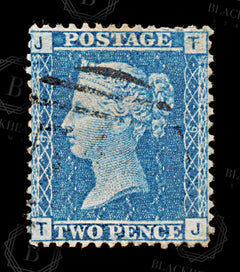 8595: GB SG45PL9 2d Blue "TJ" 1858 Sc#29PL9 Mi17IXPL9 Used C£15, view 3