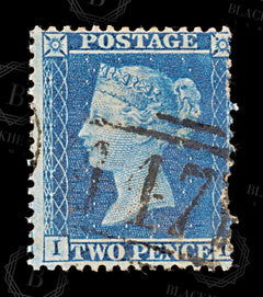 8597: GB SG35 2d Blue "IL" Pl. 6 1857 Mi11IIB Used C£70, view 3