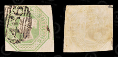 8598: GB SG54 1s Green Embossed. Die 1 1847 Sc#5 Mi7 Used C£950, view 2