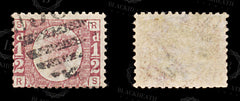 8601: GB SG49PL14 ½d Rose 1877 Sc#58PL14 Mi36Pl.14 Used C£30, view 2