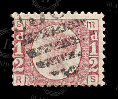 8601: GB SG49PL14 ½d Rose 1877 Sc#58PL14 Mi36Pl.14 Used C£30, view 3