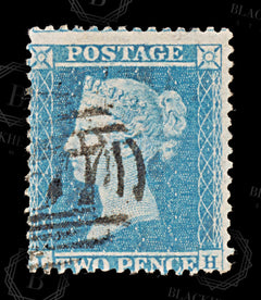 8604: GB SG35 2d Blue "IH" Pl. 6 1857 Mi11IIB Used C£70, view 3