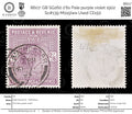 8607: GB SG260 2'6s Pale purple violet 1902 Sc#139 Mi115Iwa Used C£150