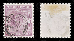 8607: GB SG260 2'6s Pale purple violet 1902 Sc#139 Mi115Iwa Used C£150, view 2