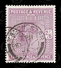 8607: GB SG260 2'6s Pale purple violet 1902 Sc#139 Mi115Iwa Used C£150, view 3