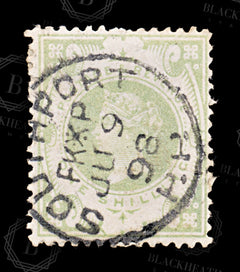 8609: GB SG211 1s Dull green 1887 Sc#122 Mi97a Used C£80, view 3