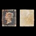 8610: GB SG1PL7 1d Black. Plate 7 "SK" 1840 Sc#1PL7 Mi1PL7 Used C£350