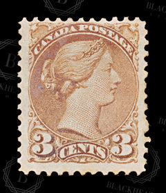 8616: Canada SG95 3c Dull red 1875 Sc#37ii Mint MNG C£300, view 3