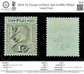 8618: Fiji SG134d 1d Black 1922 Sc#88c Mi65xII Used C£40